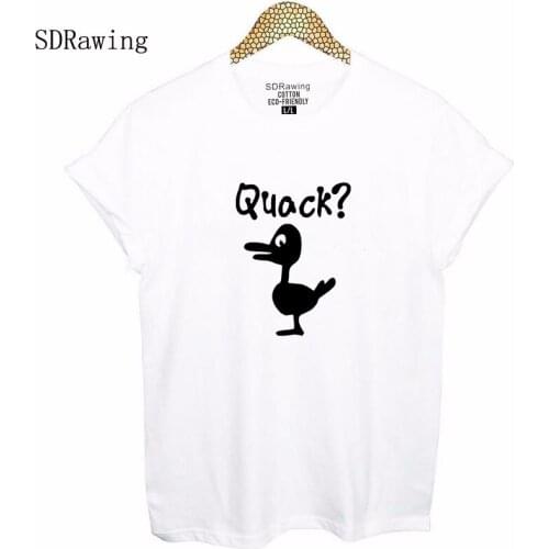 Funny Gift Quack womens T shirt Funny tees Gift Cool Shirt Graphic Tee Shirts Duck Mathers Day Gift tops drop ship