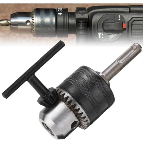 1set Replacement Keyless Drill Chuck 1.5-13mm Capacity 1/2"-20 UNF Thread SDS Shaft Adapter for Electric Hammer Drill