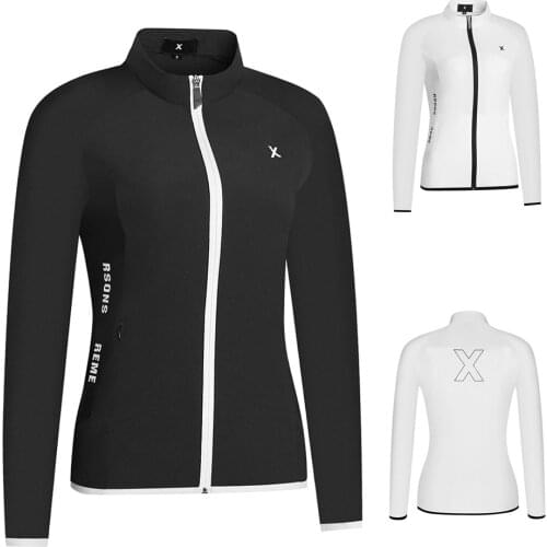 Golf Clothing Womens Sports Windbreaker Outdoor Breathable Quick-Drying Jacket Casual Slim Fashion Anti-Pilling High Quality