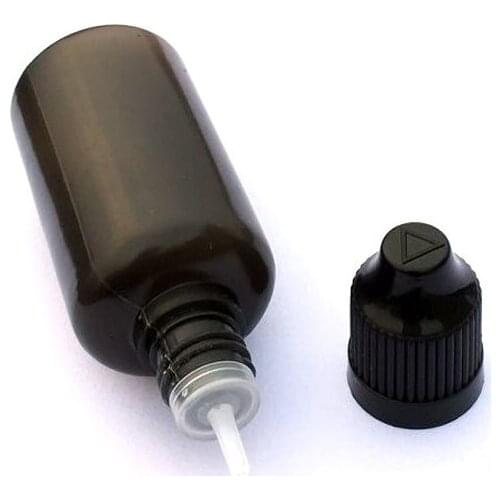1pcs Empty PE 30ml Bottle Soft Black Plastic Dropper Bottles With Childproof Cap E Liquid Vial