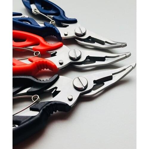 1PCS Fishing Pliers Fish Line Cutter Scissors Mini Fish Hook Remover Multifunction Tools New Black Beak Jaw