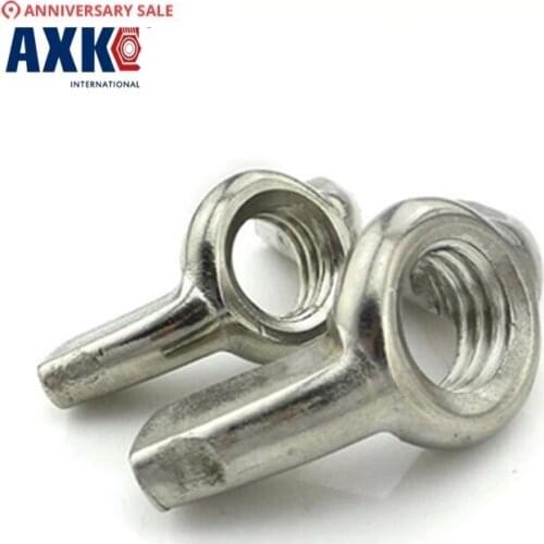 10pcs Din315 M3 M4 M5 M6 M8 M10 Galvanized Hand Tighten Nut Butterfly Nut Ingot Wing Nuts Axk65