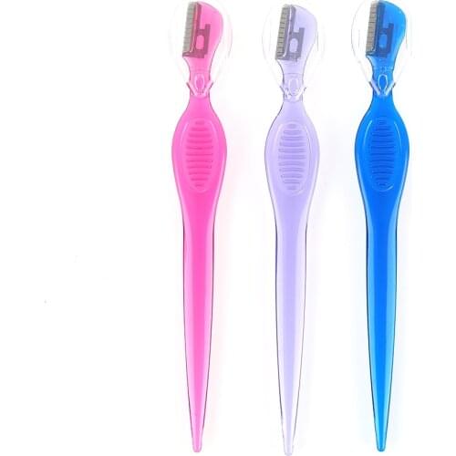 100Pcs Eyebrow Razor Facial Hair Remover Eyebrow Trimmer Sharp Mini Makeup Knife Blade Eye Brow Shaping Hair Remover Tool