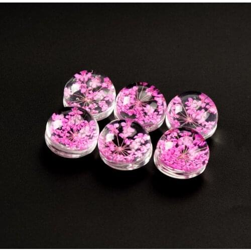 16# No-Hook Hand-made Flower Glass Bead wholesale Not Wooden Beads For DIY Earrings Necklace Jewelry Making Beads #IZ228