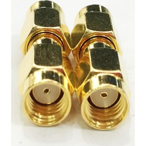 20pcs RP-SMA Connector RP-SMA Male to RP-SMA Male Plug Straight RF Connector Adapter