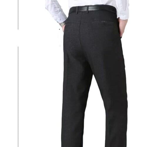 2020 Fashion Mens Dress Pants Formal Suit Pants Classic Business Work Plus Size 40 Casual Straight Trousers Male Pantalon Hombre