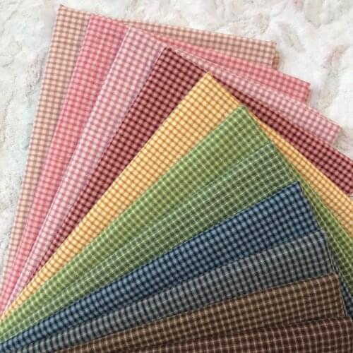 50*170cm DIY Japan Little Cloth Group Yarn-dyed fabric,for Sewing Handmade Patchwork Quilting , Stripe Dot Random Lattice