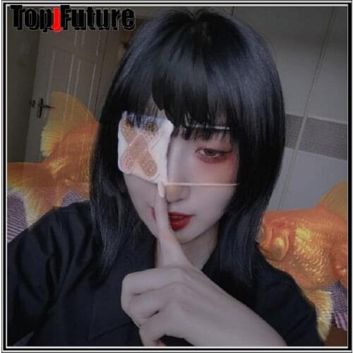 7 STYLES Women Anime Cosplay Costume Eyeshade Heart Embroidery Single Eye Mask Blindfold head wear LOLITA ANIME COSPLAY EYE MASK