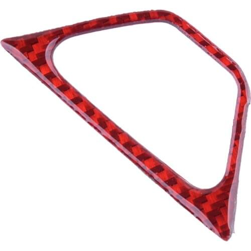 Emergency Warning Lamp Light Switch Button Cover Bezel Trim Red Carbon Fiber Fit for Chevrolet Camaro 2016 2017 2018 2019 2020