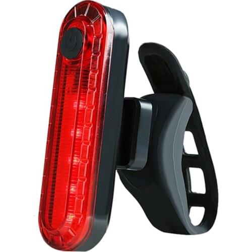 USB Charging Bicycle Bike Light 4 Modes Flash Cycling Taillight Warning Lights Flashlight for Bicycle Rear Bycicle Light