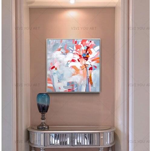 New High Quality Multi-Color Oil Painting on Canvas Acrylic Wall Handpainted Home Quadros Decoracion for Living Room Gifts