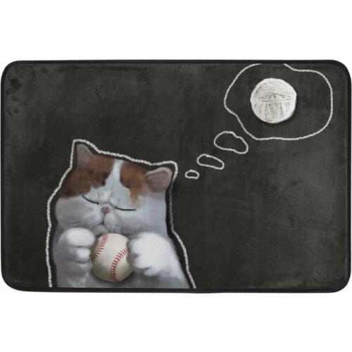 Dreaming Cat Doormat Quick-drying Water Absorption Mat Cartoon Bath Mats and Toilet, Tapis Salle de Bain, Carpet in the Bathroom