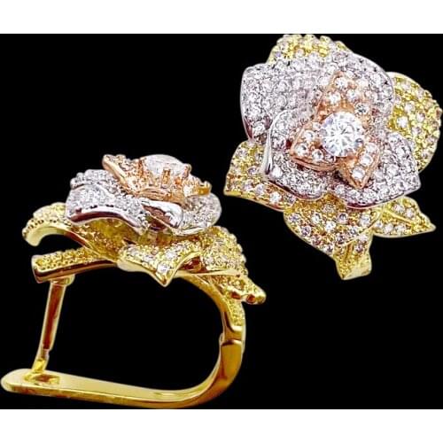 Lanyika Fashion Jewelry Delicate Exquisite Shiny Gorgeous Micro Plated Party Romantic Earrings Banquet Daily Best Gift