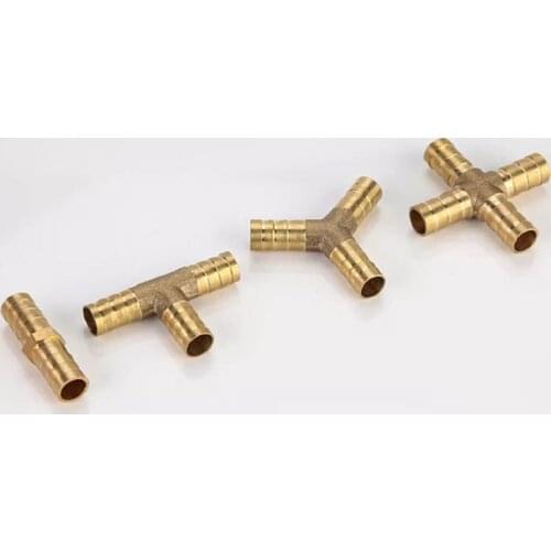 Brass Pagoda Hose Connector Fitting 2 3 4 Way Connector For 4mm 5mm 6mm 8mm 10mm 12mm16mm Hose Copper Pagoda Water Tube Fittings