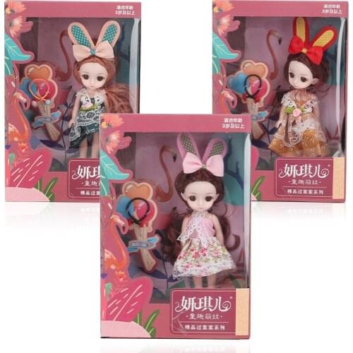 Dress Up Girl BJD Doll Toy Set Childrens Play House Gift