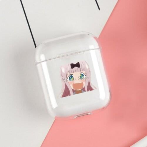 Chika Fujiwara Love Is War Clear Cases For Apple Airpods 1 2 Earphone Bluetooth Wireless Cover For Airpods 2 1 Coque