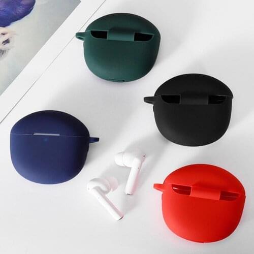 Protective Cover Soft Anti-fall Silicone Washable Bluetooth Earphone Case for Realme Buds Air Pro