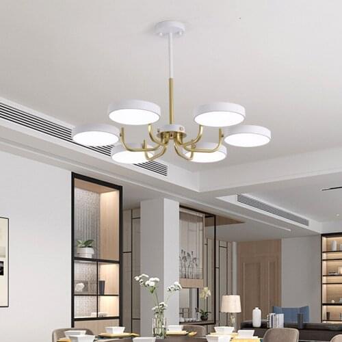 2020 New modern led chandelier Nordic for living room bedroom home restaurant creative Macaron lamp ceiling lustre lighting