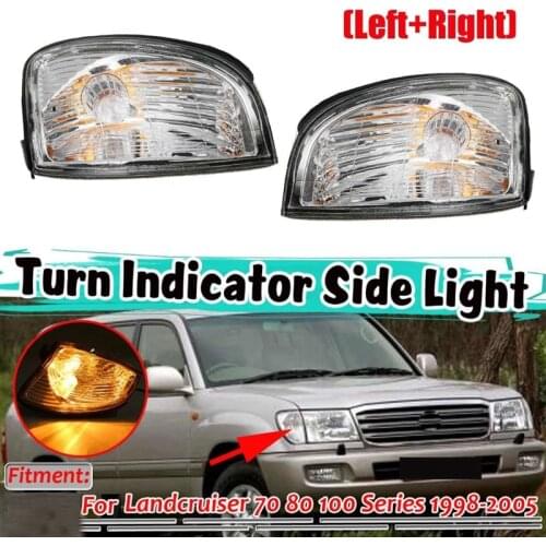 Corner Turn Light Signal Lamp Led Side Marker Indicator Blinker for Toyota Land Cruiser 70 80 100 Series 1998-2005
