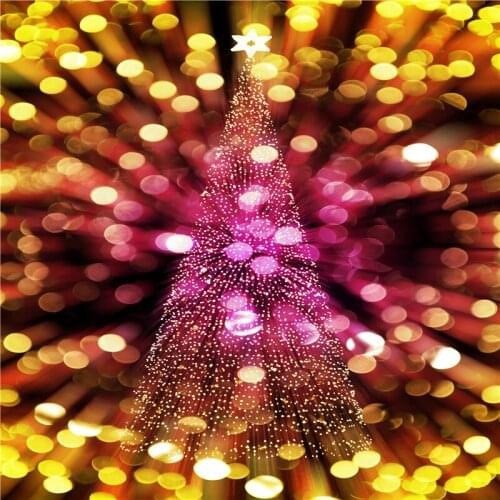 VinylBDS Photographic Background Highlights Dots Glow Gold Stars Christmas Tree Summer backdrops Children Wedding
