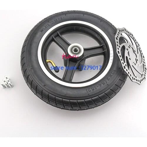 Inner tube rims hub With disc brake fits mountain buggy electric scooter balancing car 10x2/54-152 tire tyre