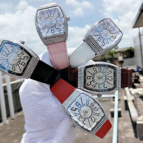 Mobangtuo Womens Leisure Fashion Watch Exquisite Diamond Inlaid Watch Stainless Steel Quartz Womens Watch