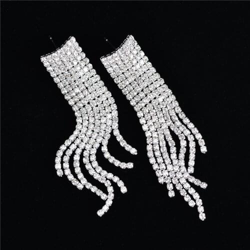 Womens Rhinestone Earrings New Star Prom Crystal Jewelry Lightweight Paw Accessories Wholesale CORUIXI E18287