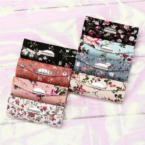 1PC Women Makeup Storage Box Lipstick Box With Mirror Flower Printing Single Lipstick Storage Case Cosmetic Bags HOT