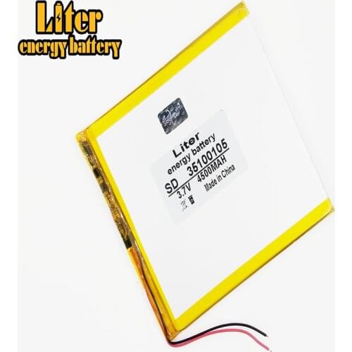 35100105 3.7V 4500MAH (polymer lithium ion battery) Li-ion battery for tablet pc Rechargeable battery 7 inch 8 inch 9inch