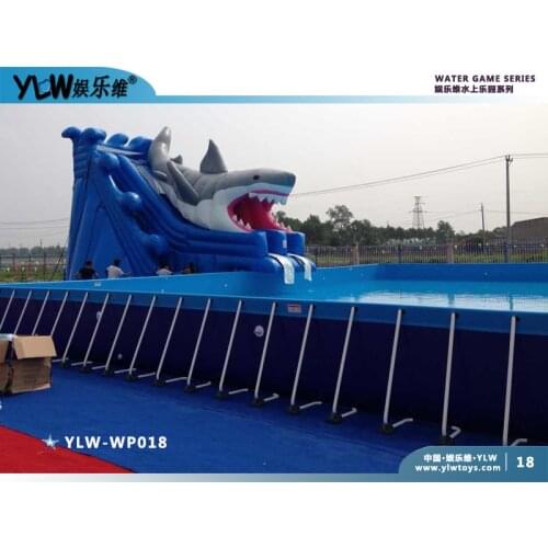 Amusement water park,Stents pool play equipment pipe frame pool kit YLW-WP018
