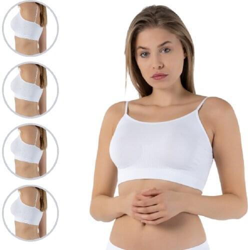 FORMeasy 4 Pack White Seamless Bra
