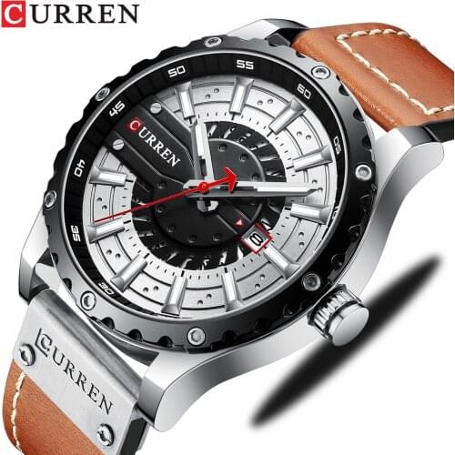 CURREN Men Watches Luxury Brand Analog Leather Sports Watches Mens Army Military Quartz Watch Fashion Male Clock Relogio