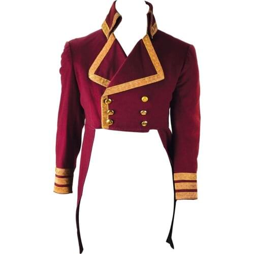 Cosplaydiy Buccaneers Girl Capt. Martos Cosplay Top Jacket Coat Adult Pirate Military Mediecal Jacket L320