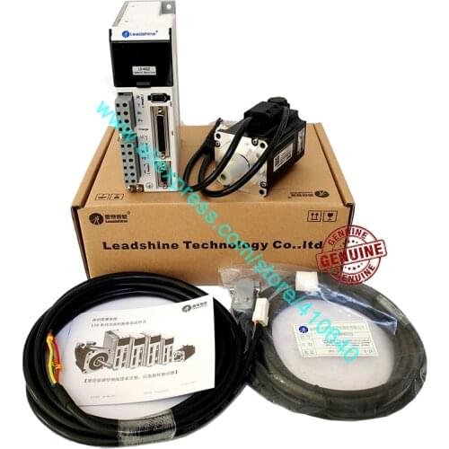 EL5-P0200 Leadshine 400W L5-400Z AC Servo Motor Drive and 200 W Leadshine AC Servo Motor ACM6002L2H-B0-D-SS with Cable Connector