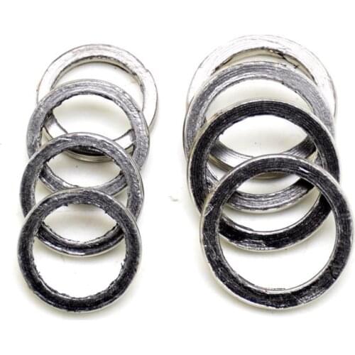 Motorcycle exhaust Pipe muffer graphite gasket 2 pcs/lots high quality
