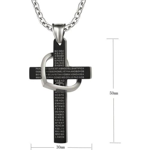 YAFFIL YAFFIL 304# Classic Cross Pendant Crystal Necklace Luxury Lady Fashion Jewelry Jesus Cross Pendant Gift YF029-P9026