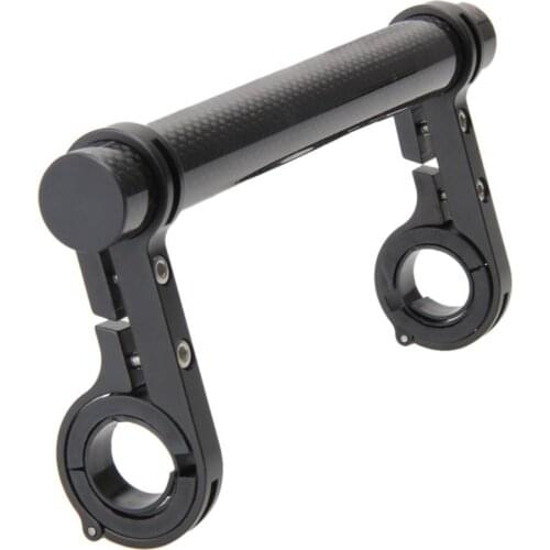 Aluminum Alloy Tube Bicycle Handlebar Extender Mount Mountain Road Bike Double Rod Bracket Cycling Headlight Holder