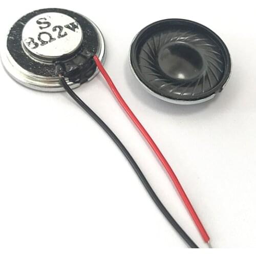 23mm Mini Round 8Ohm 2W W8R Audio Speaker Internal Magnetic Speaker Unit Composite Film Repair Small Loudspeaker For DIY Part