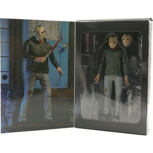 NECA 3D Freddie Jason Voorhees Part 3 Chapter 4 Collection Model Movable Toys 18cm