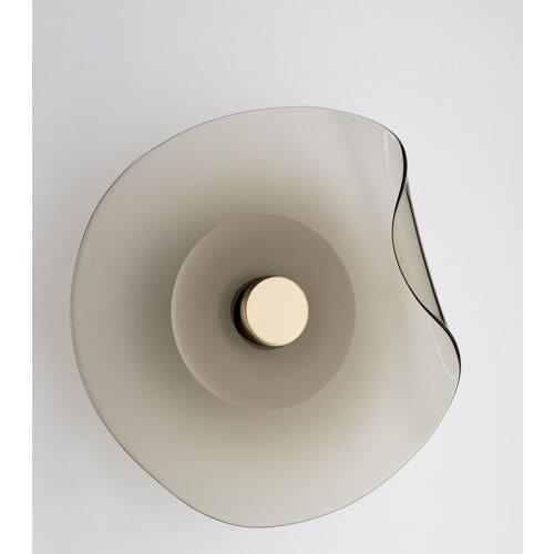 Nordic Creative Glass Wall Lamp Led Copper Wall light Modern Living Room Bedroom Bedside Corridor Study Designer Decor Luminaire