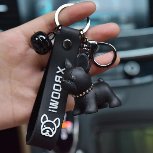 New Cartoon Method Fighting Dog Keychains Cute Doll Key Chain Creative Custom Couple Ins Bag Pendant Car Leather Key Ring