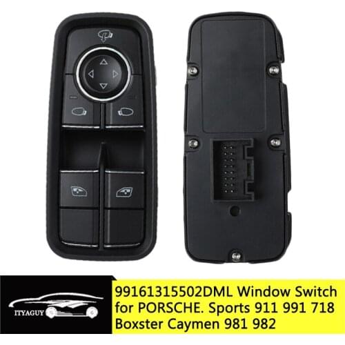 99161315502 DML Car Front Left Driving Master Window Switch for Sports 911 991 718 Boxster Caymen 981 982 99161315502DML