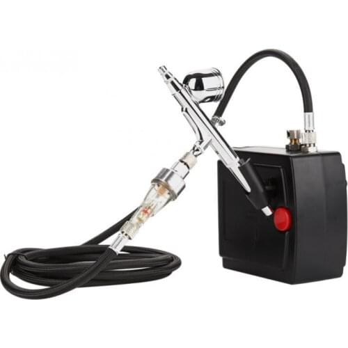 Spray Paint Gun Mini Compressor Air brush Kit Spray Tattoo N