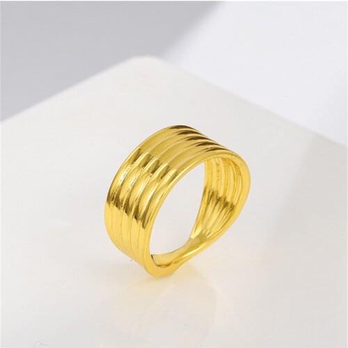 Simple Ins Stripe Knot Rings Women and Girl Mini Finger Thin String Twist Ring Korean Popular Jewelry Accessories