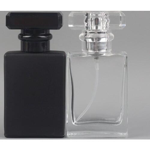 30ml transparent glass empty bottle perfume bottle atomizer spray can be filled bottle spray box travel size portable F20171500