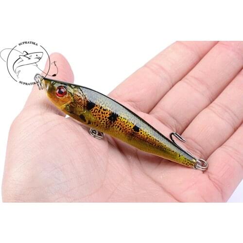 1Pcs 8cm/15g Minnow Fishing Baits Sinking Artificial Hard Lures Bionic 3D Eyes Bass Crankbaits Wobbler Long Shot Pesca Isca
