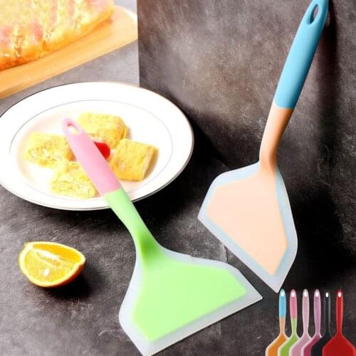 Silicone Non-stick Spatula Beef Meat Egg Kitchen Scraper Wide Pizza Cooking Tools Shovel Kitchen Ware Cooking Utensils Spatula
