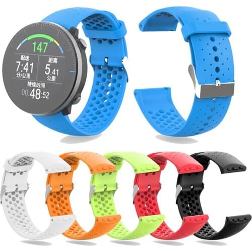 22mm Replacement Watchband for Polar Vantage M Smart Watch Soft Silicone Wrist Strap Band Watch Strap Bracelet