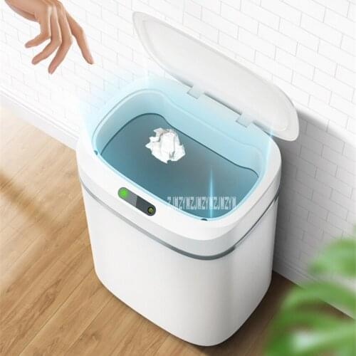 GY-ljt Household Smart Trash Can Intelligent Induction Trash Can Living Room Bedroom Kitchen Bathroom Creative Trash Can 12L