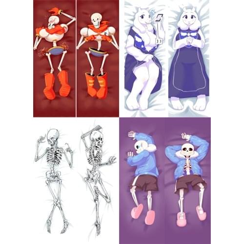 Undertale Japanese Anime Dakimakura Popular Game Sans X Frisk Sans Dakimakura Body Decorative Pillowcases Hugging Pillow Cover